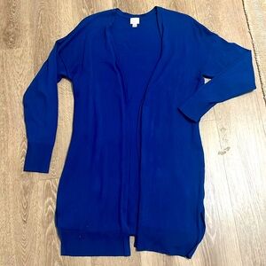 Blue cardigan size medium